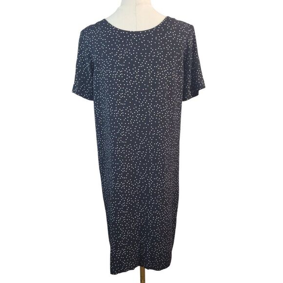 NEW Madewell Size 0 Front Zip Mini Dress Black and White Polka Dot V-Neck Lined - Picture 6 of 15